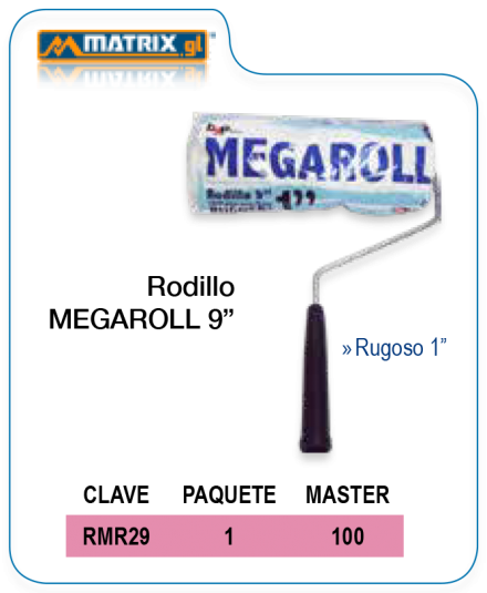 Rodillo Megaroll 9″
