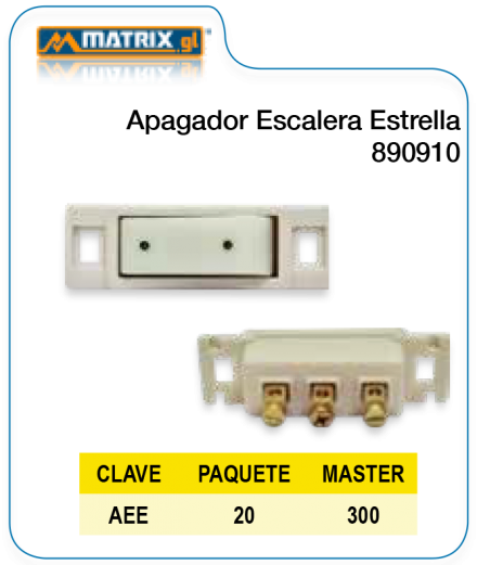 Apagador Escalera Estrella 890910