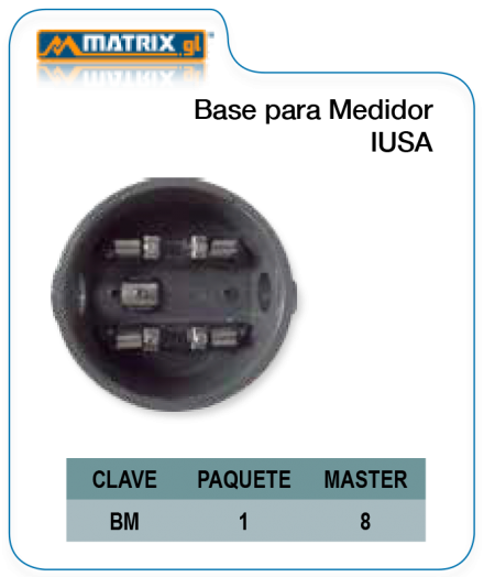 Base para medidor IUSA