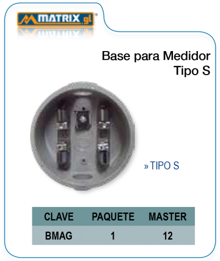 Base para medidor Tipo S