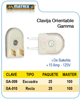 Clavija Orientable GAMMA