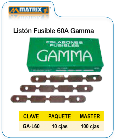 Listón Fusible 60A GAMMA