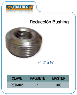 Reducción Bushing