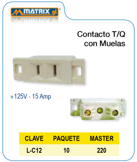 Contacto T/Q con Muelas