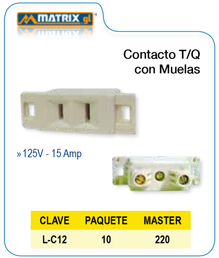 Contacto T/Q con Muelas