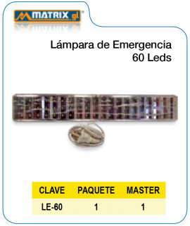 Lampara de Emergencia 60 LEDS