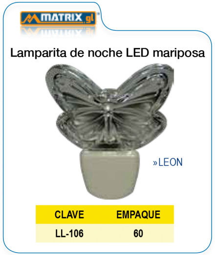 Lamparita de noche LED Mariposa