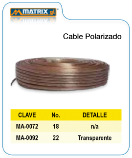 Cable Polarizado