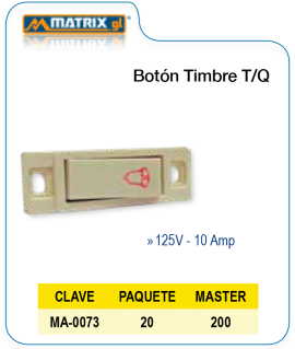 Boton Timbre T/Q