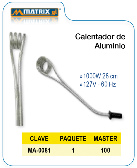 Calentador de Aluminio