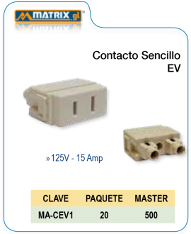 Contacto Sencillo EV
