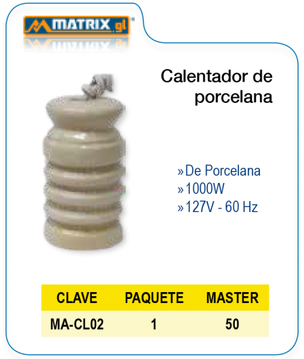 Calentador de Porcelana