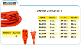 Extensión MATRIX.GL uso Rudo 2×18
