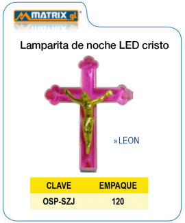 Lamparita de noche LED Cristo