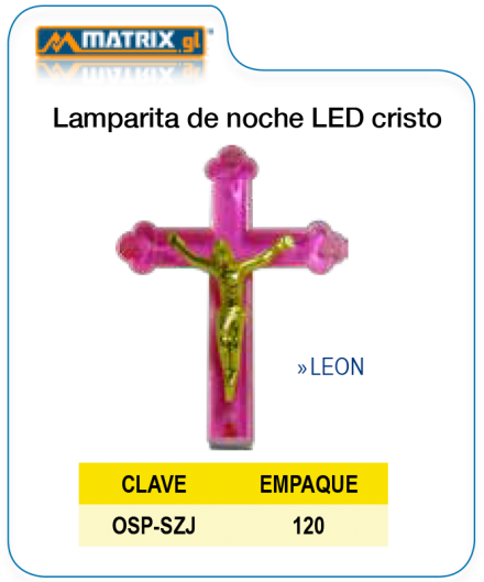 Lamparita de noche LED Cristo