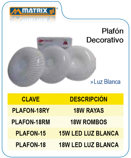 Plafón decorativo